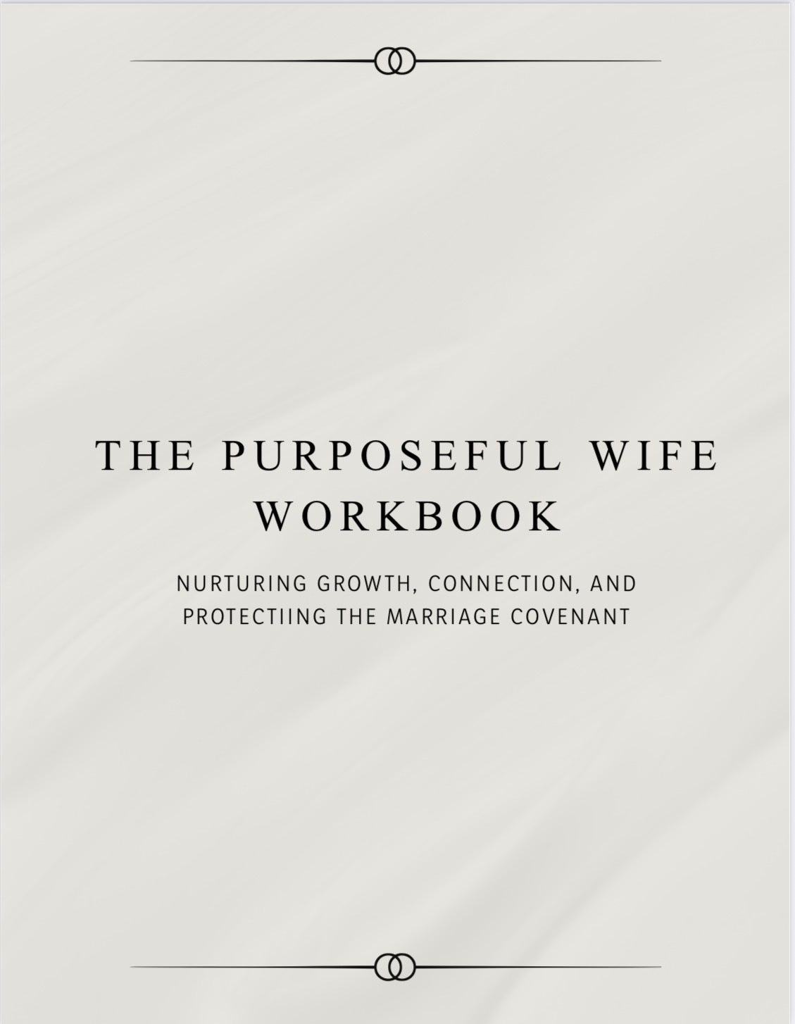 The Purposeful Wife Workbook